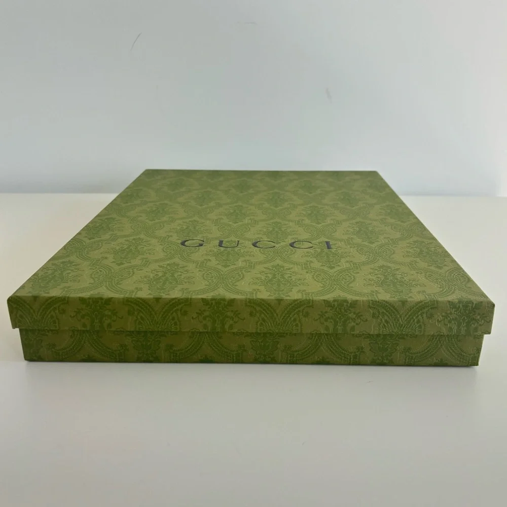 Gucci Olive Green Patterned Gift Box